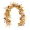 Melrose Set of 2 Mini Pumpkin and Leaf Fall Harvest Artificial Garlands 5' x 4.5"